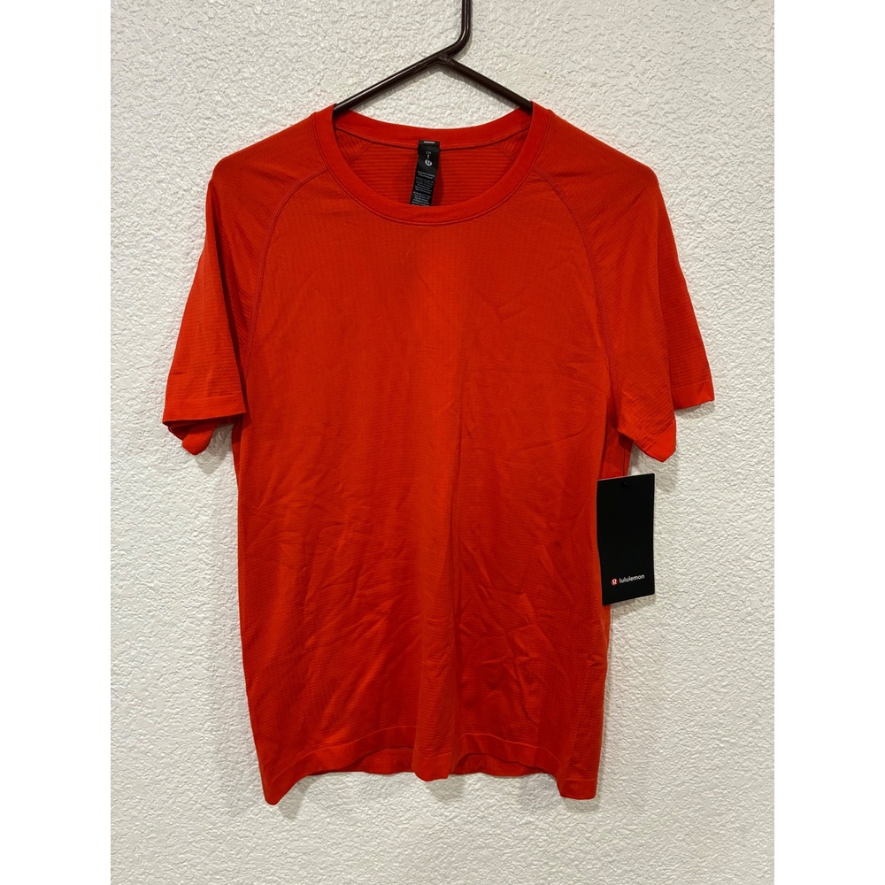 Lululemon Metal Vent Tech Short Sleeve Shirt Carnation Red Small LM3FG2S